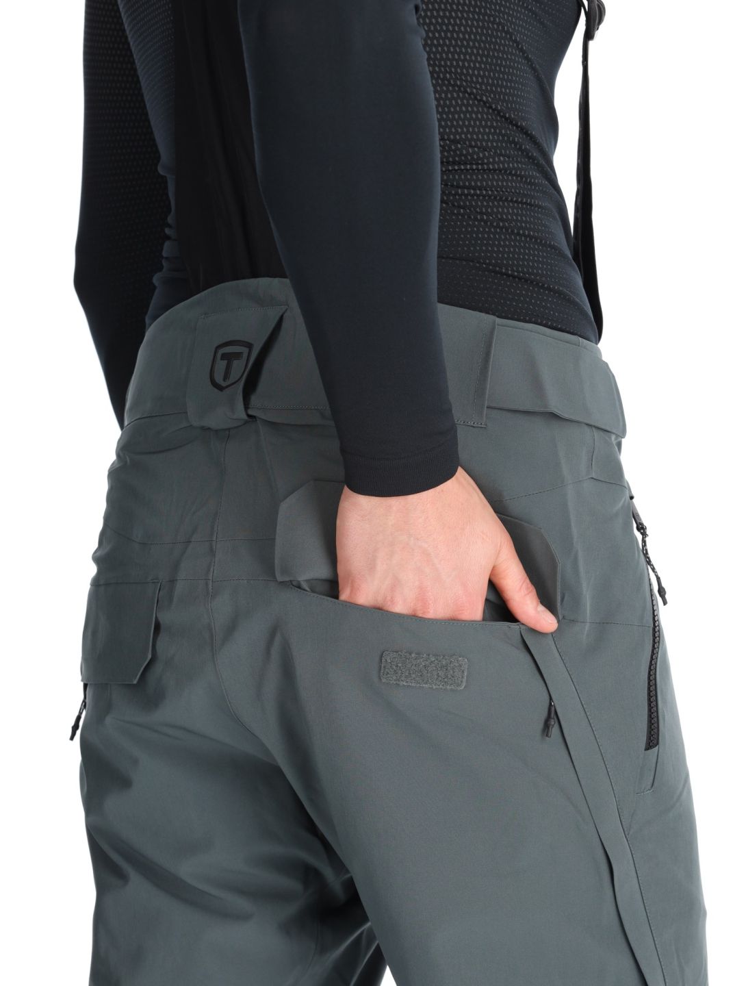 Tenson, Prime Pro ski pants men Grey Green grey 