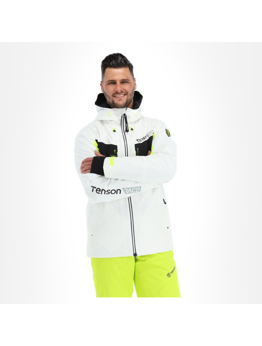 Tenson, Race ski jacket men white 