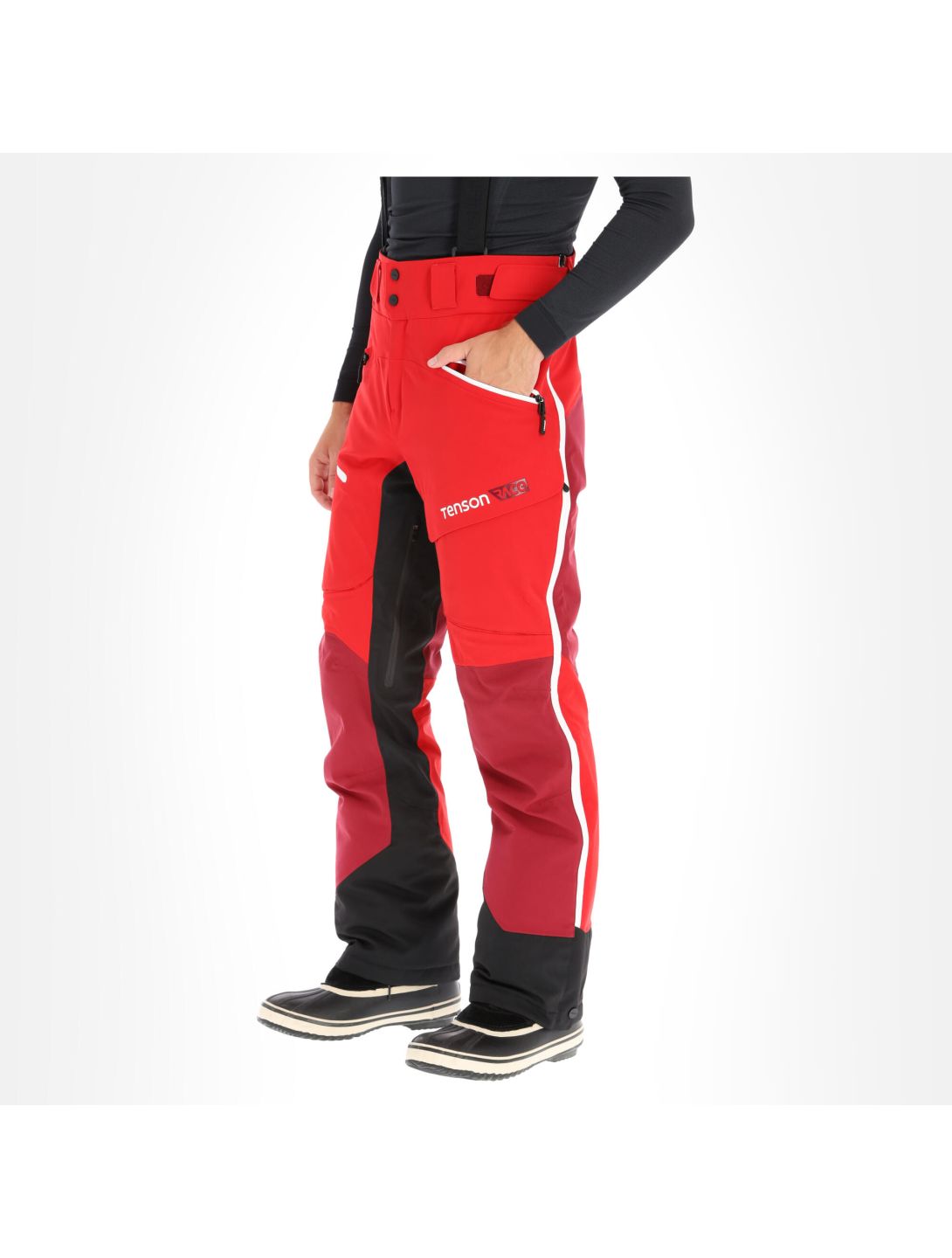 Tenson, Race ski pants men red 