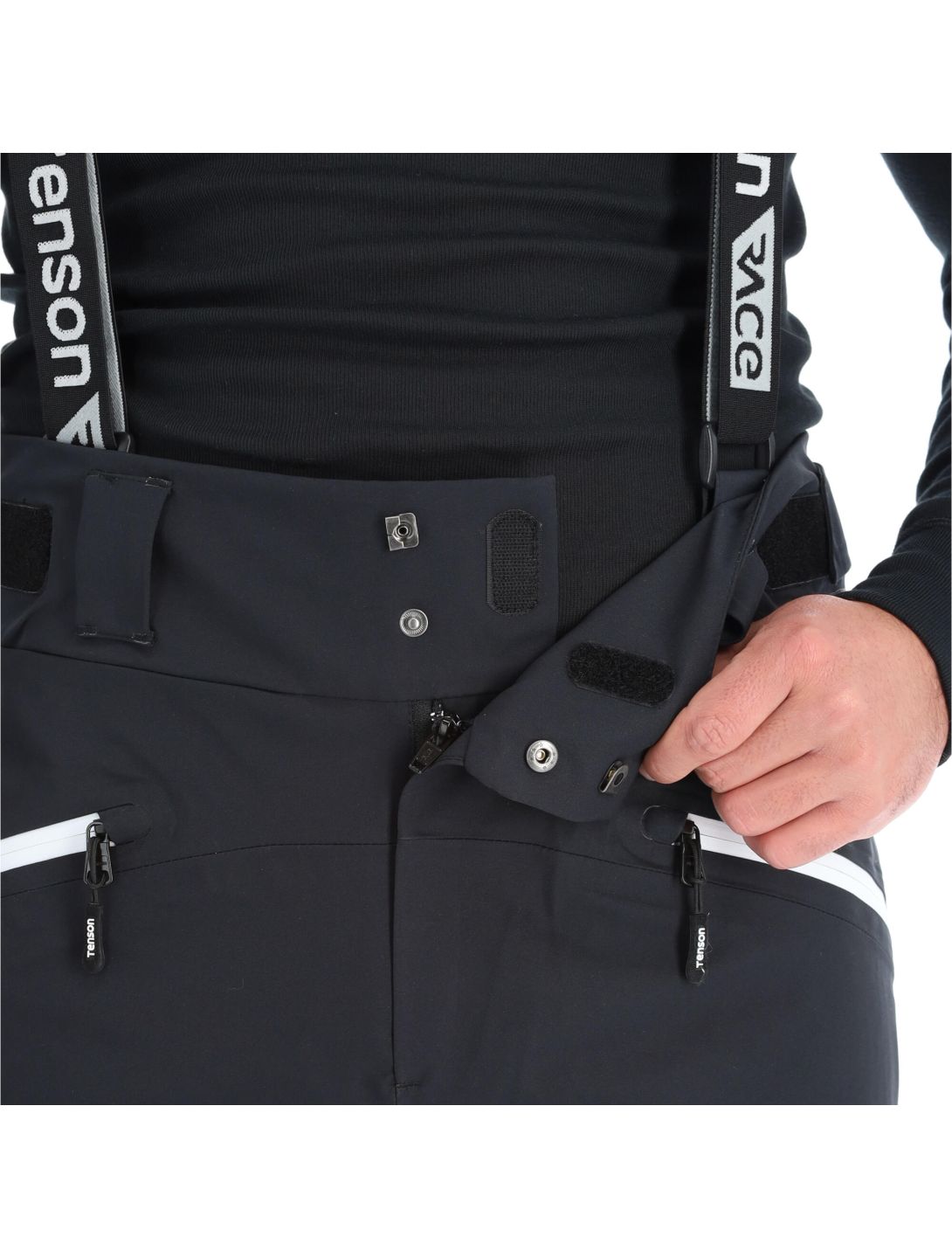 Tenson, Race ski pants men black 