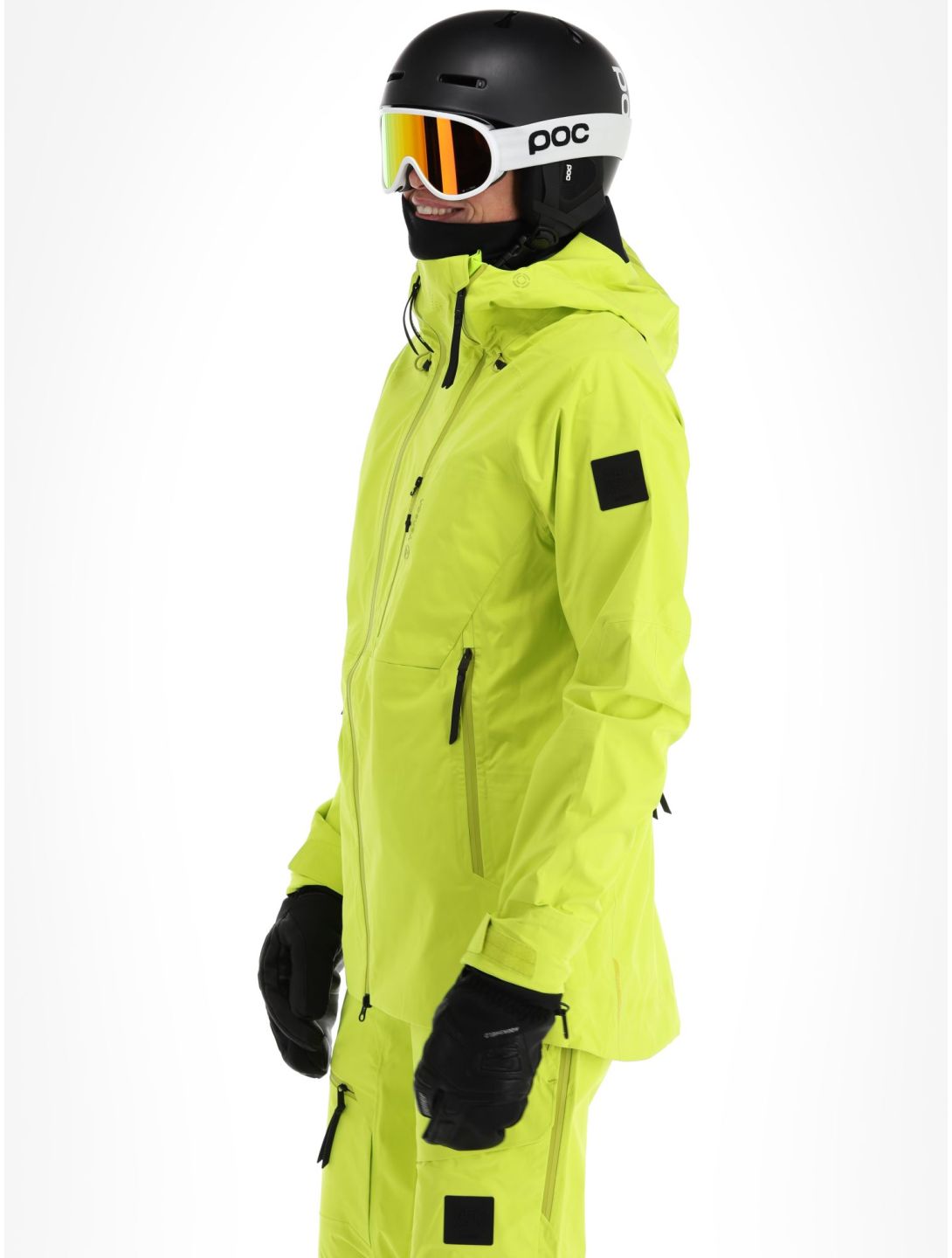 Tenson, Shibui hardshell ski jacket men Acid Lemon yellow 