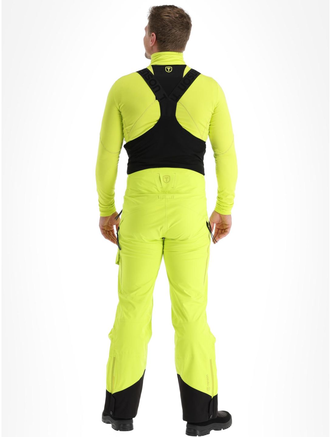 Tenson, Shibui Shell hardshell ski pants men Acid Lemon yellow 