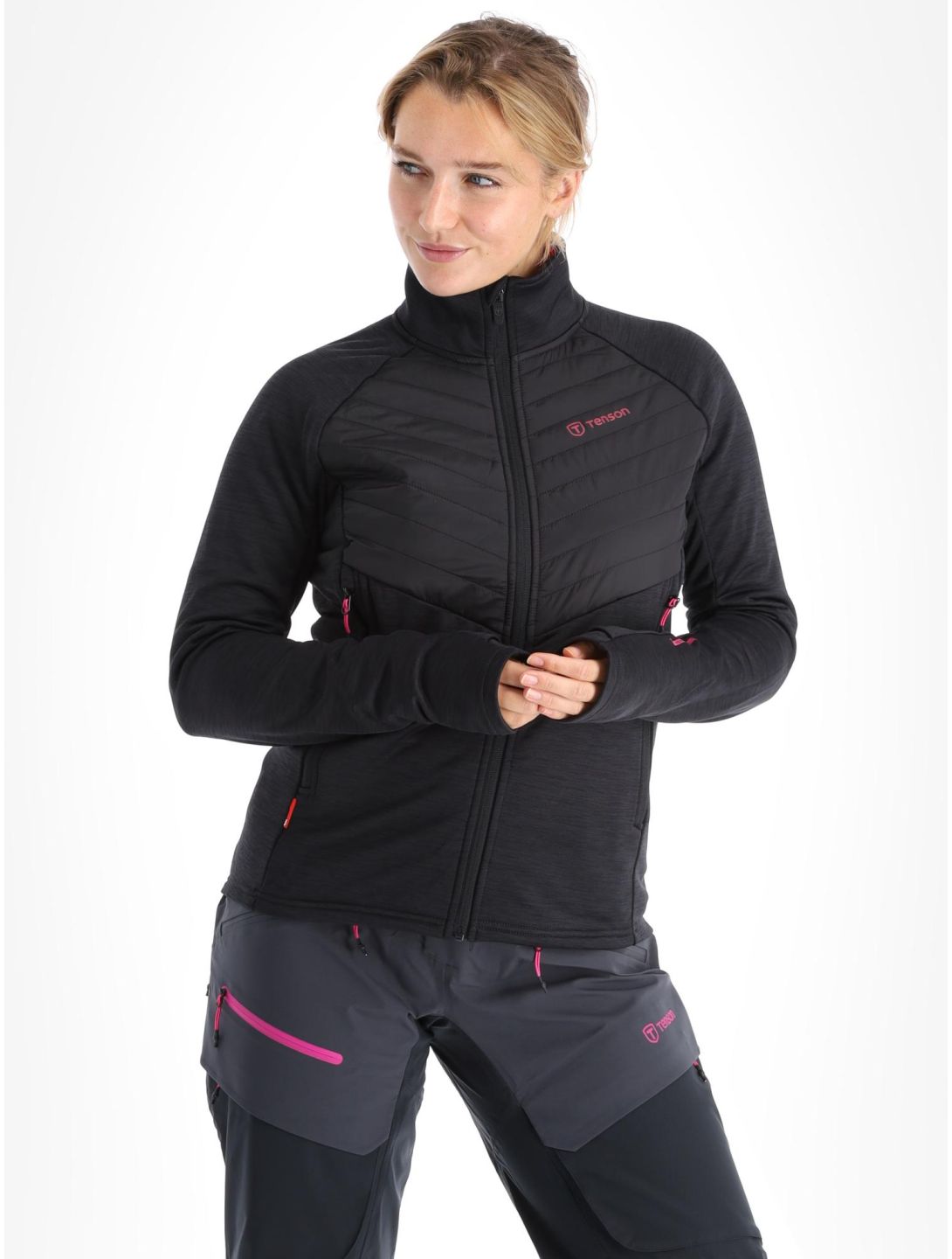 Tenson, Touring Midlayer jacket women Anthracite grey 