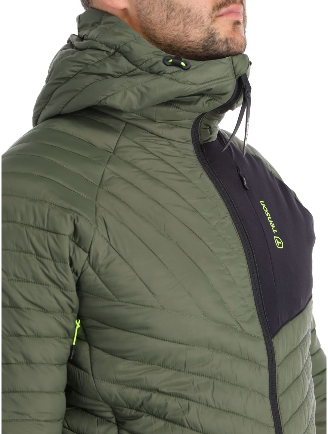 Tenson, Touring Puffer down jacket men Dark Olive green 