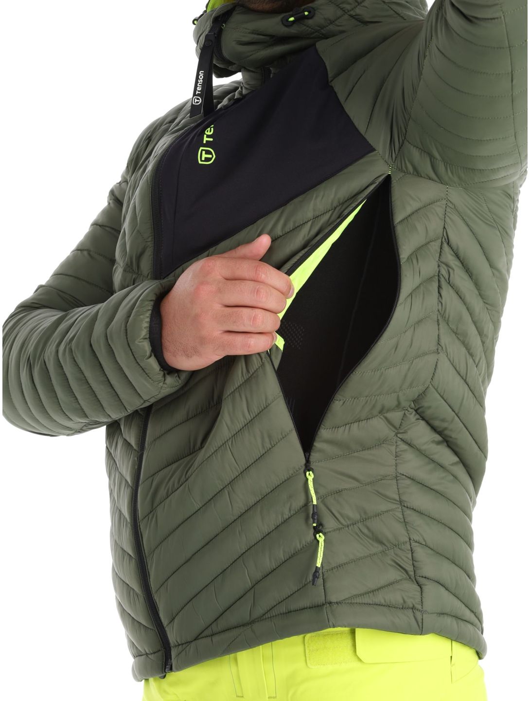 Tenson, Touring Puffer down jacket men Dark Olive green 