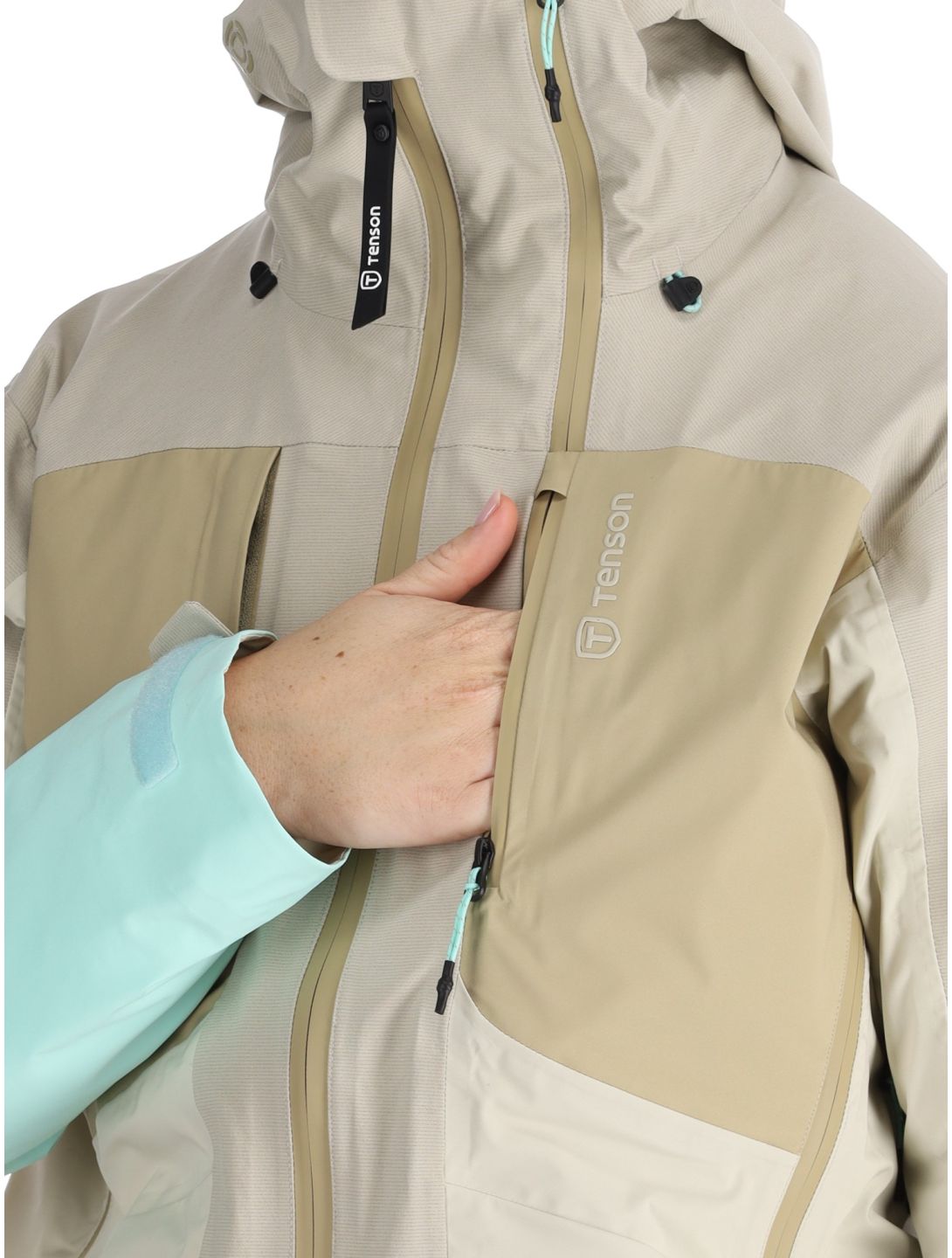 Tenson, Touring Shell ski jacket women Light Beige beige 