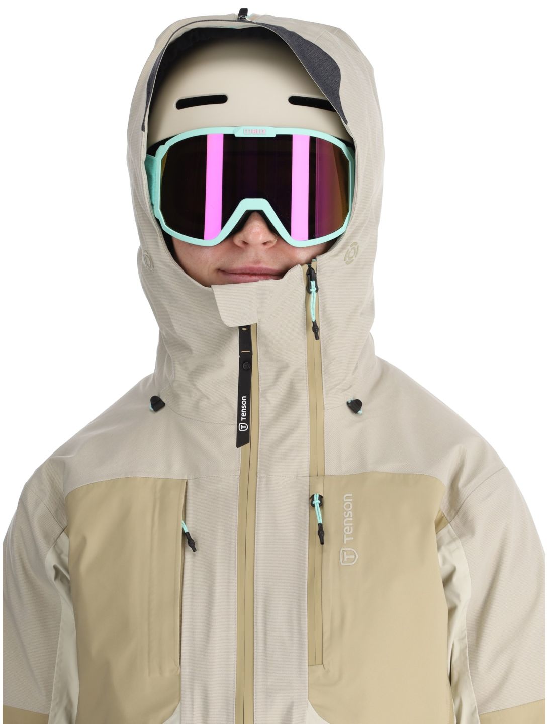 Tenson, Touring Shell ski jacket women Light Beige beige 