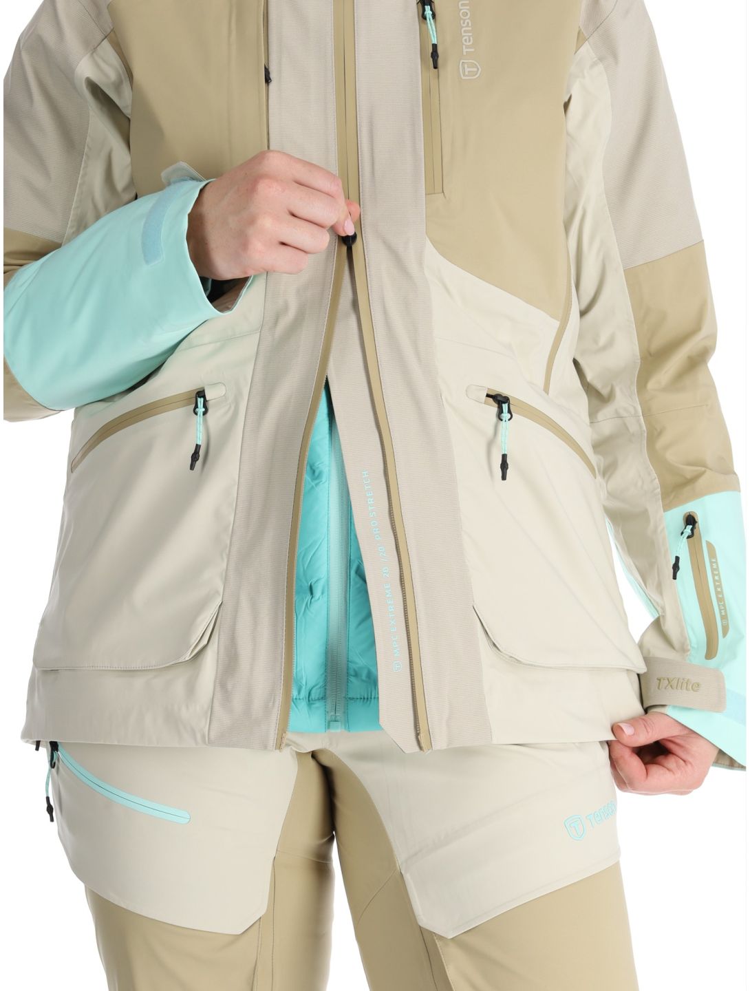 Tenson, Touring Shell ski jacket women Light Beige beige 