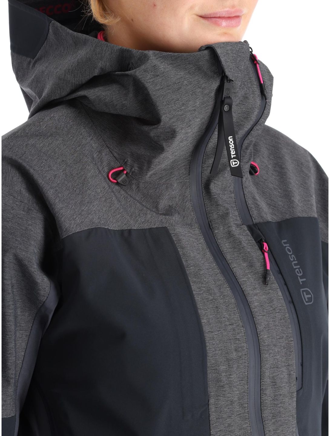 Tenson, Touring Shell ski jacket women Anthracite grey 