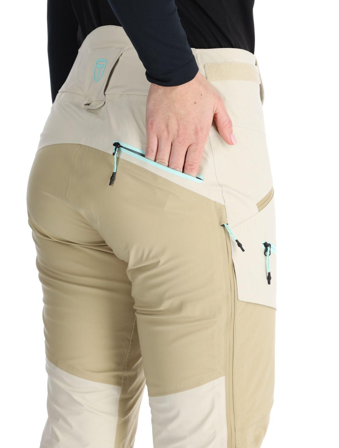 Tenson, Touring Shell hardshell ski pants women Light Beige beige 