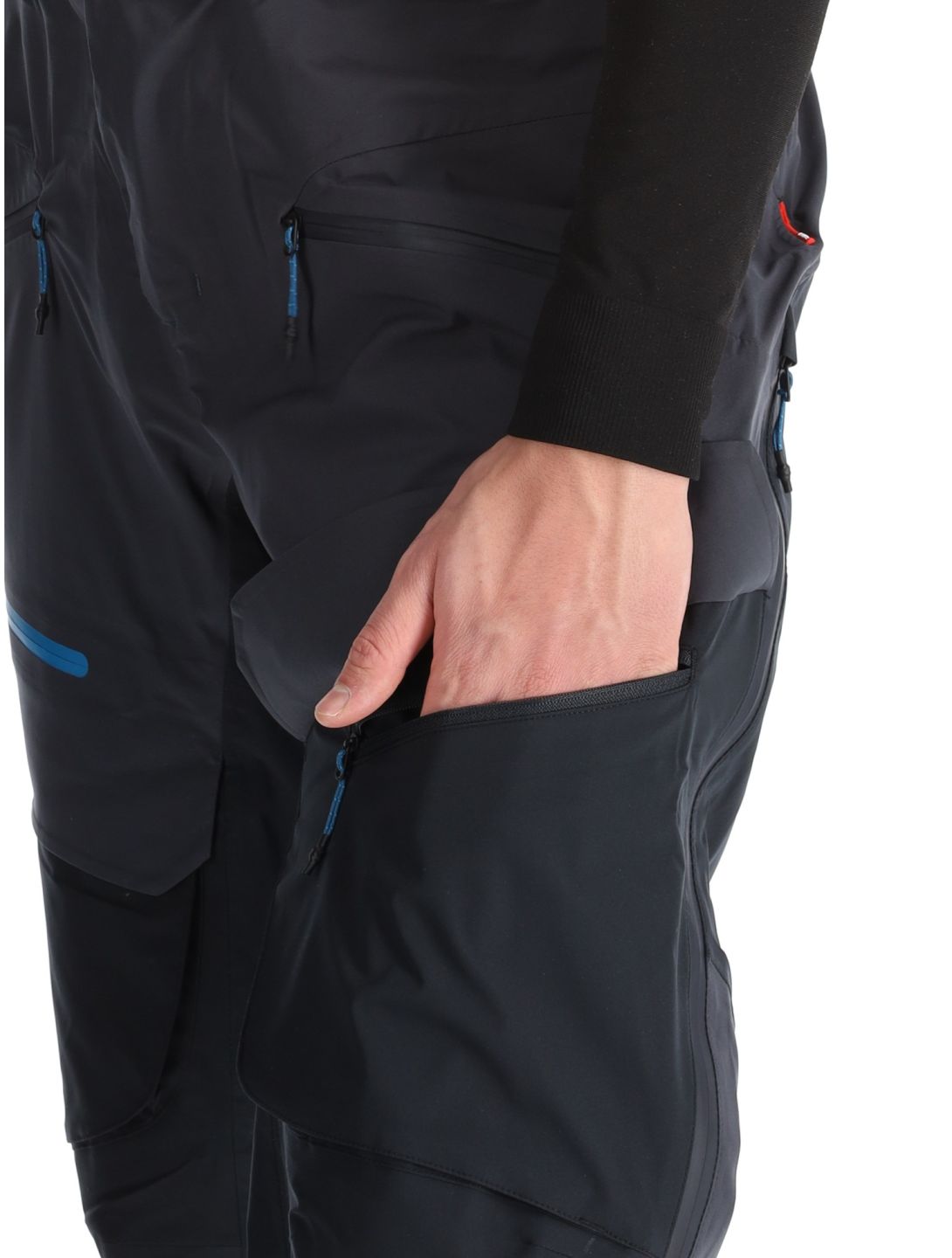 Tenson, Touring Shell hardshell ski pants men Anthracite grey 