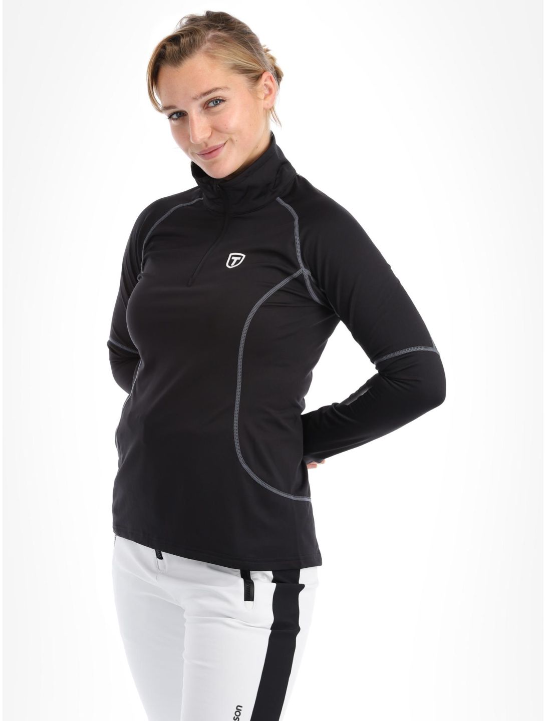 Tenson, TXlite Half Zip pullover women Black black 