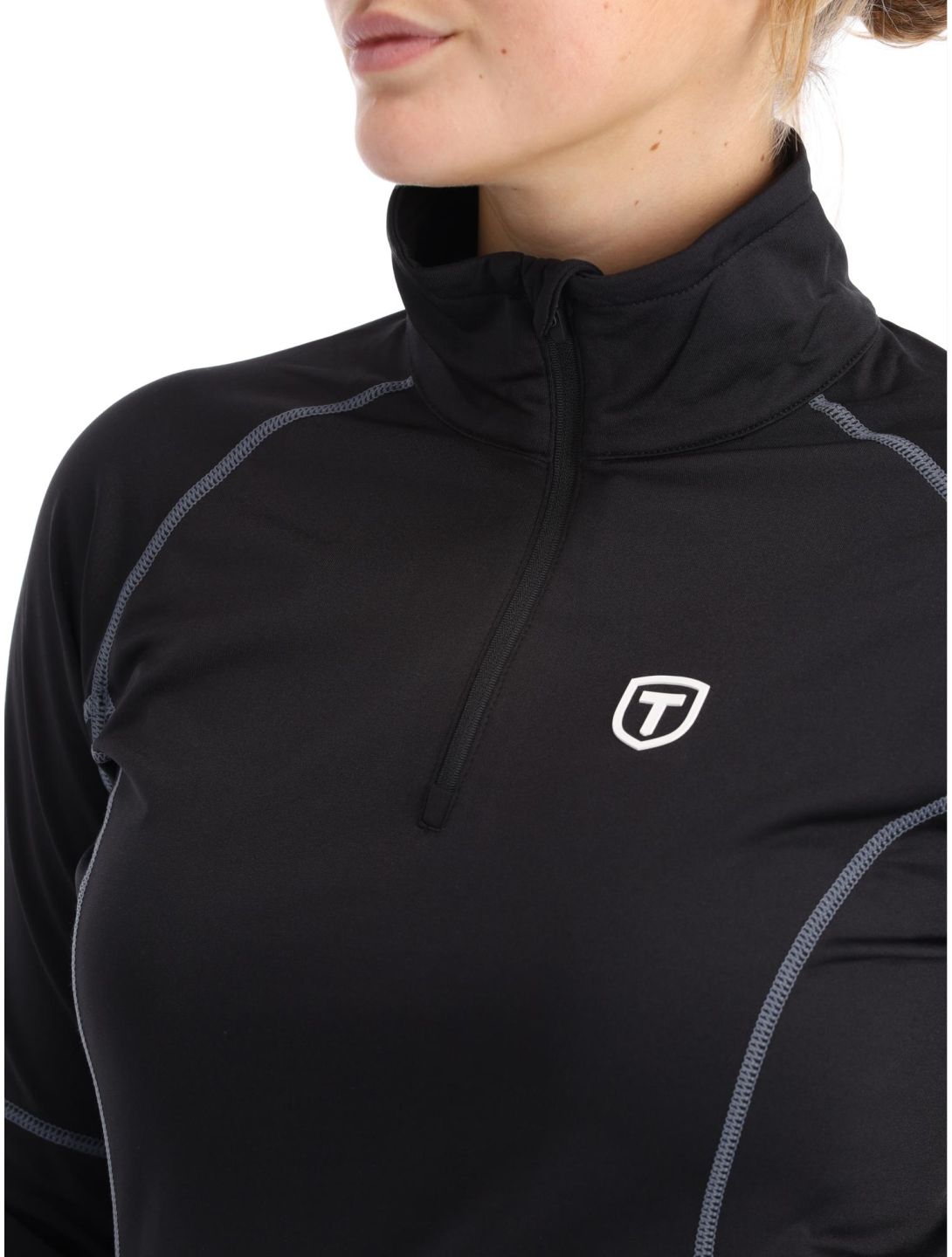 Tenson, TXlite Half Zip pullover women Black black 