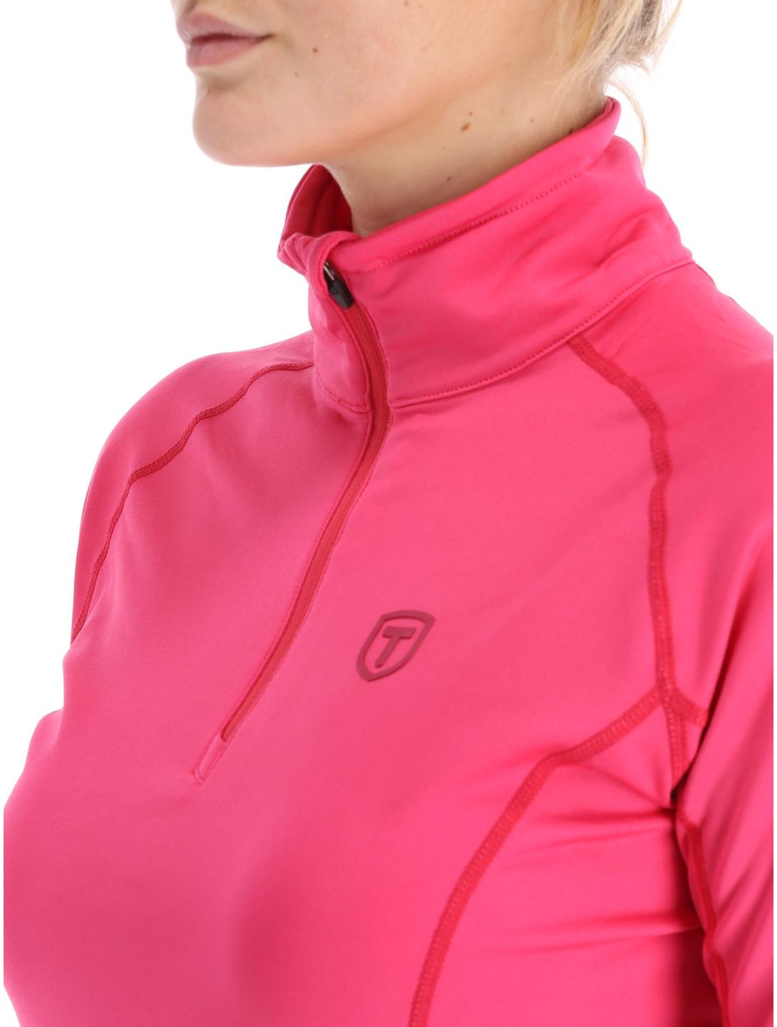 Tenson, Txlite Half Zip pullover women Cerise pink 