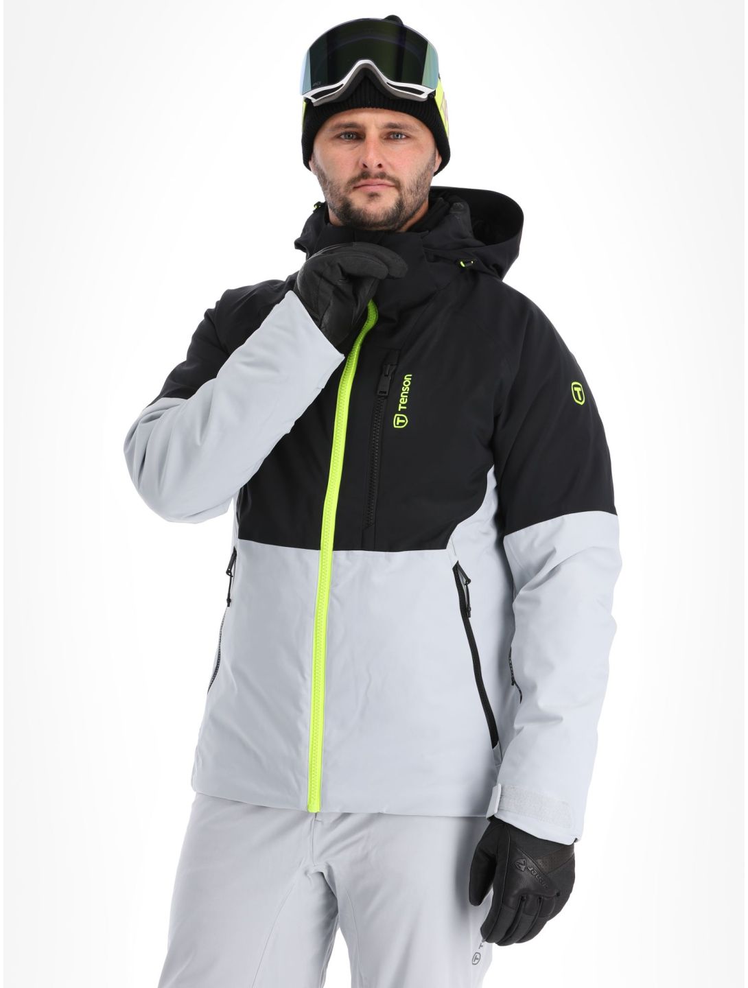 Tenson, Yoke MPC Extreme ski jacket men Light Grey grey 