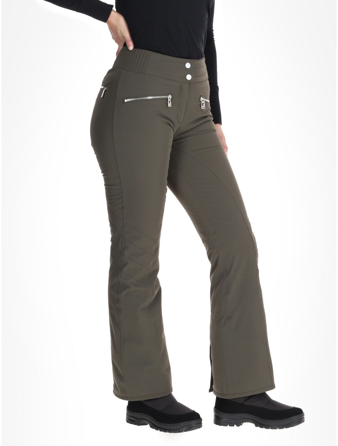 Toni Sailer, Alla ski pants women Night Olive green 