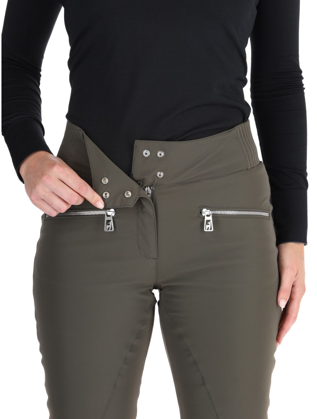 Toni Sailer, Alla ski pants women Night Olive green 