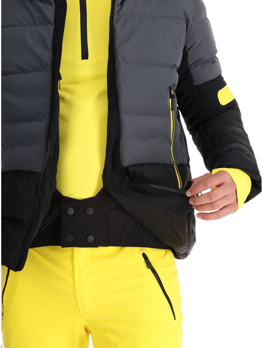 Toni Sailer, Alois ski jacket men Faded Black black 