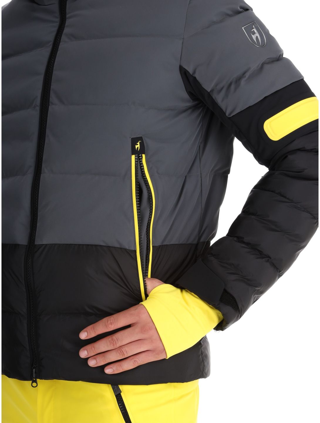 Toni Sailer, Alois ski jacket men Faded Black black 