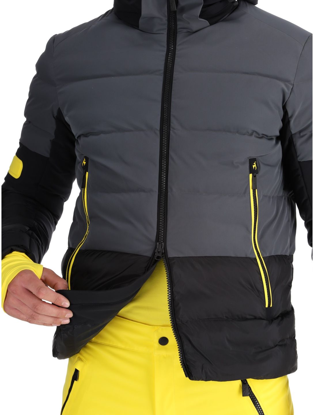 Toni Sailer, Alois ski jacket men Faded Black black 