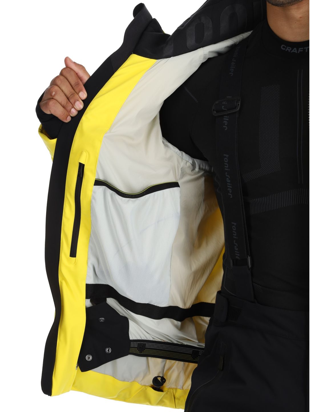 Toni Sailer, Lorenz ski jacket men Nepal Yellow yellow 