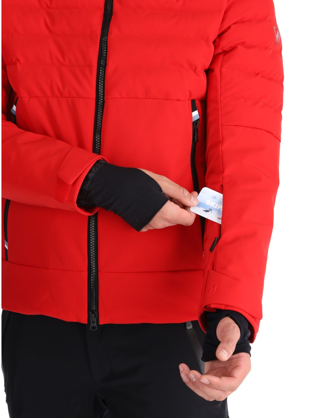 Toni Sailer, Lorenz ski jacket men Signal Red red 