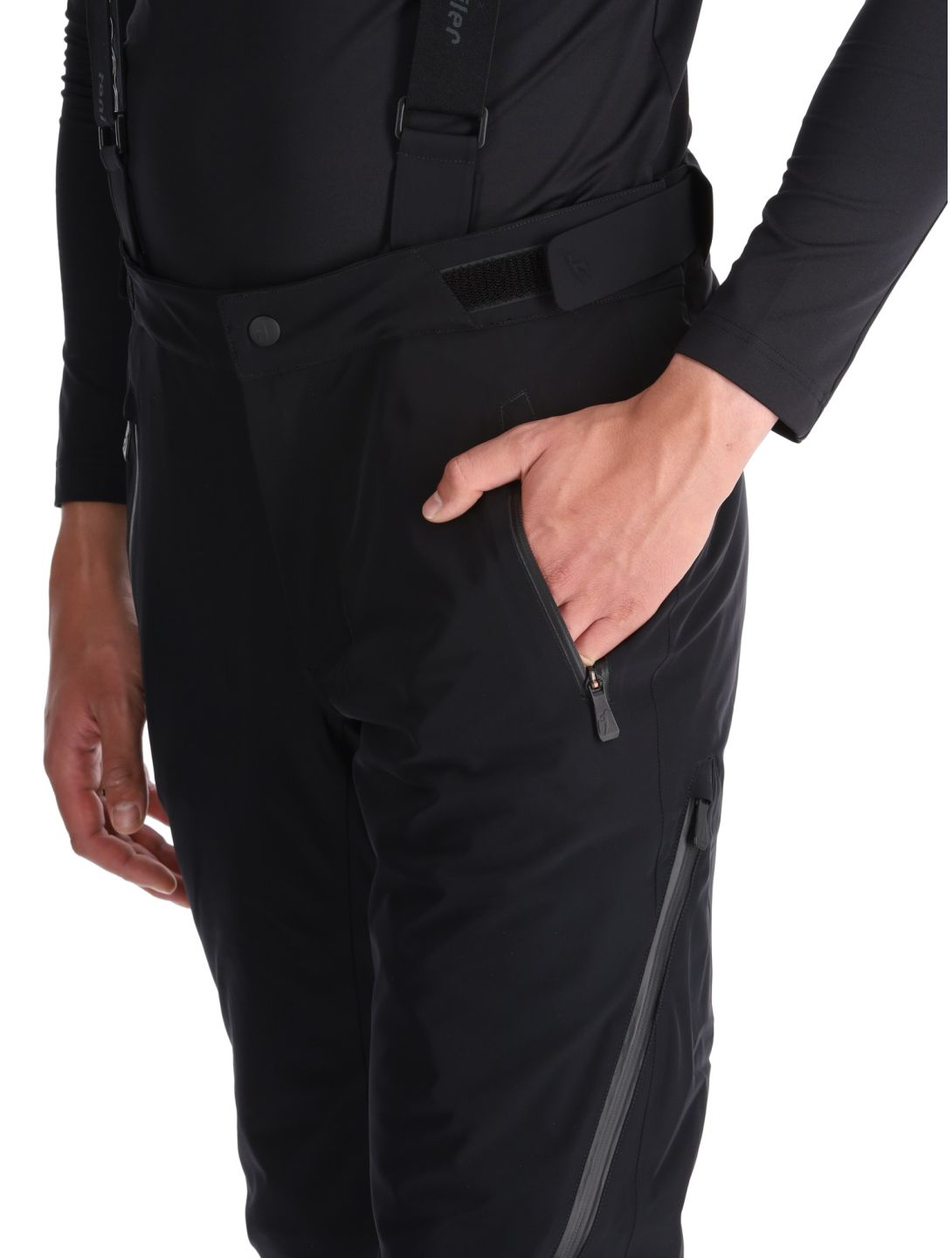 Toni Sailer, Nicky ski pants men Black black 