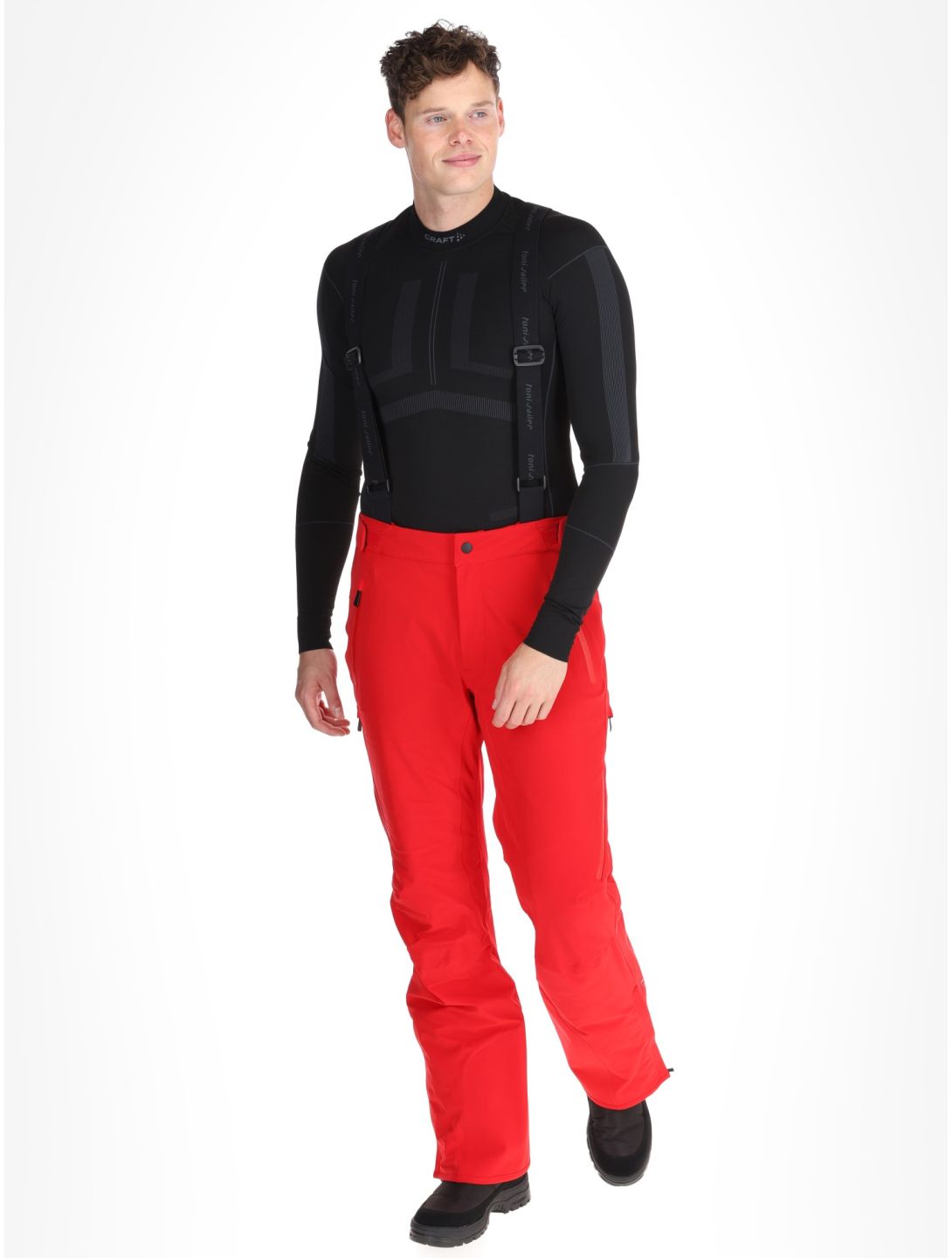 Toni Sailer, Nicky ski pants men Signal Red red 