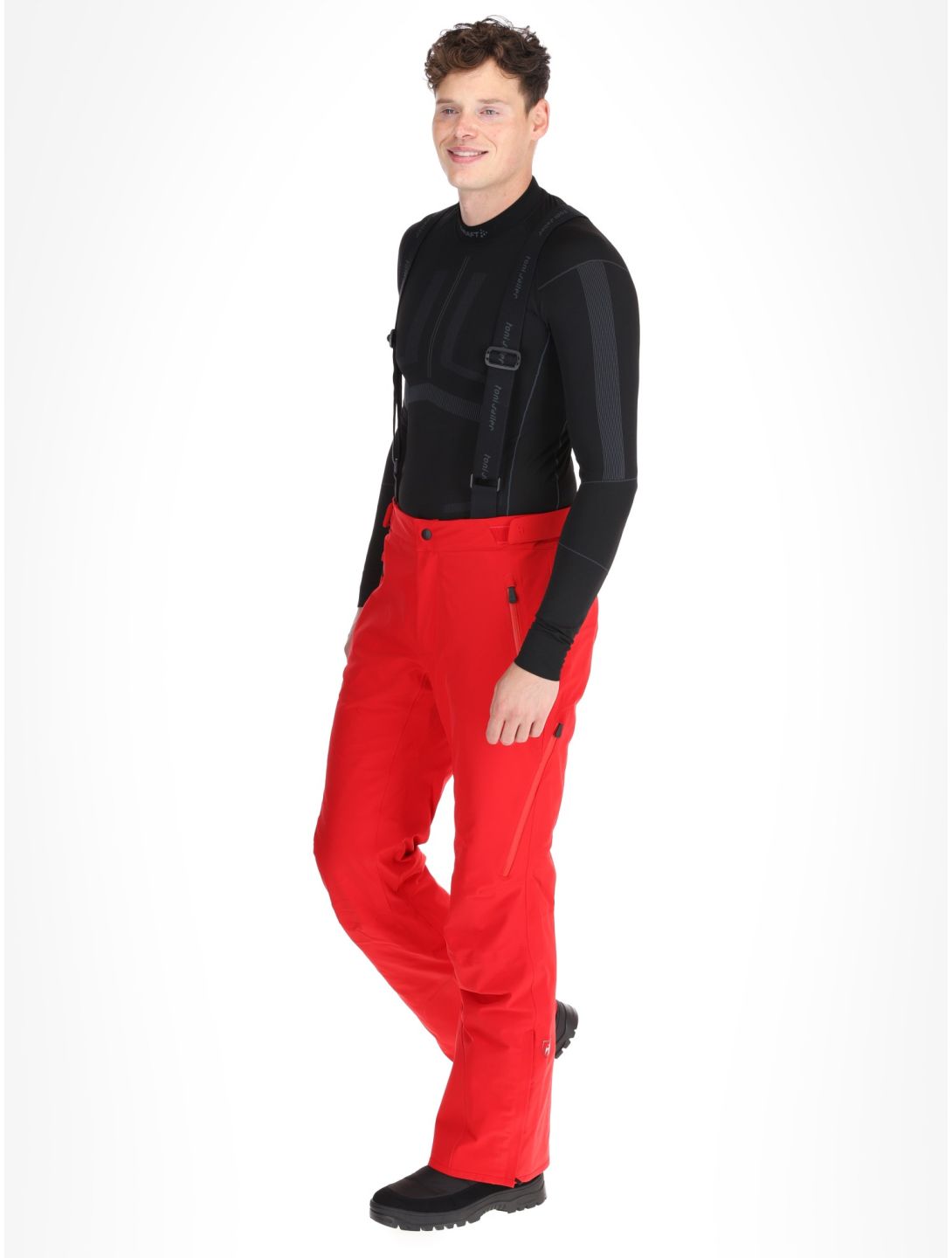 Toni Sailer, Nicky ski pants men Signal Red red 