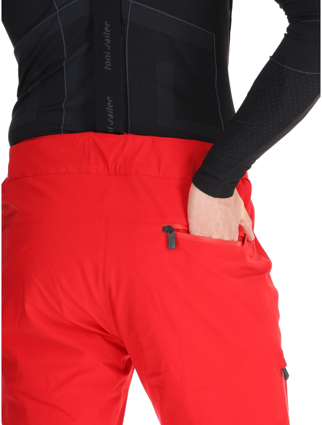 Toni Sailer, Nicky ski pants men Signal Red red 