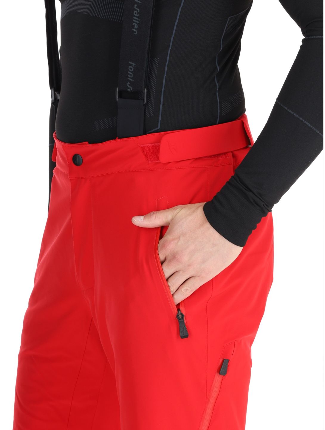 Toni Sailer, Nicky ski pants men Signal Red red 