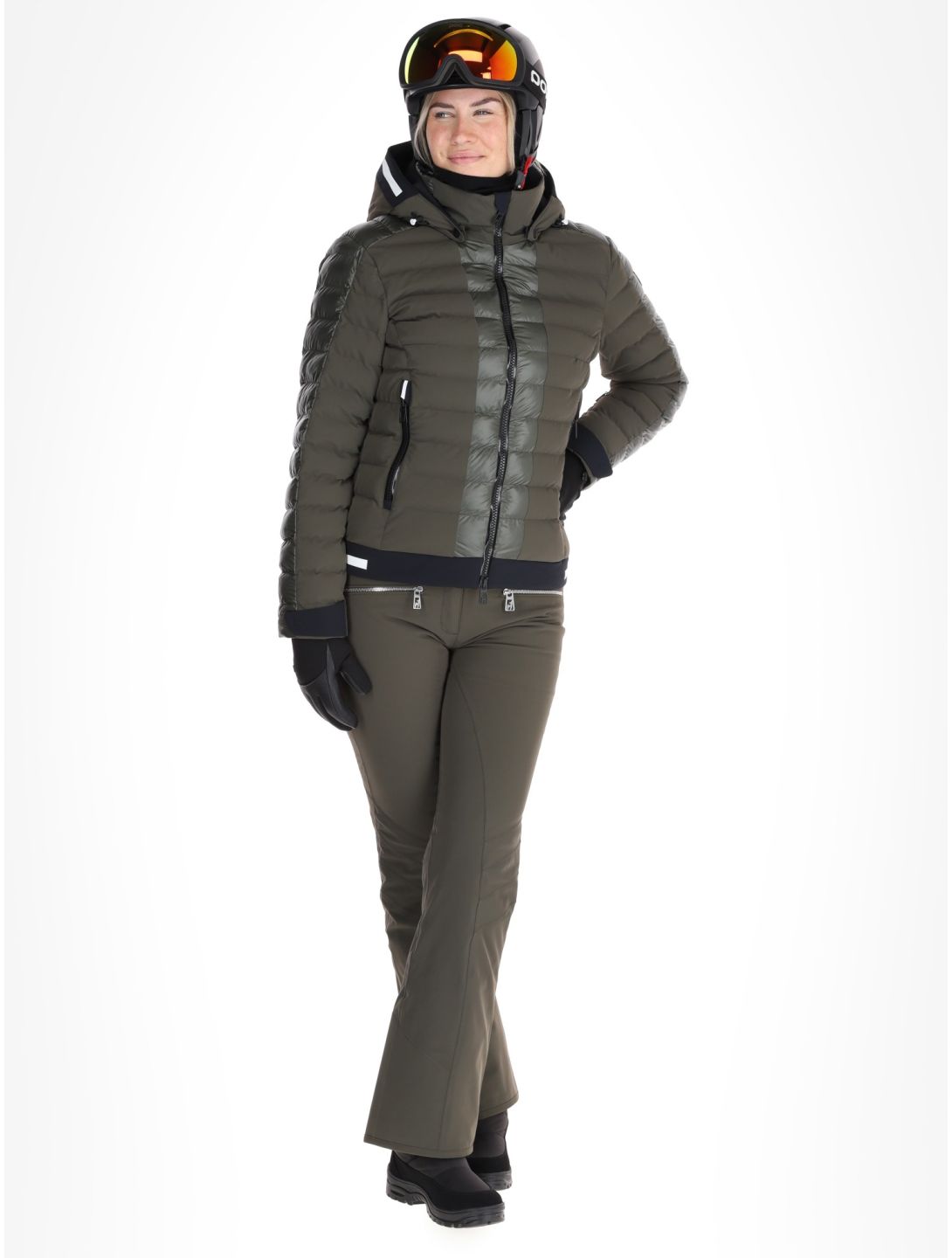 Toni Sailer, Norma ski jacket women Night Olive green 