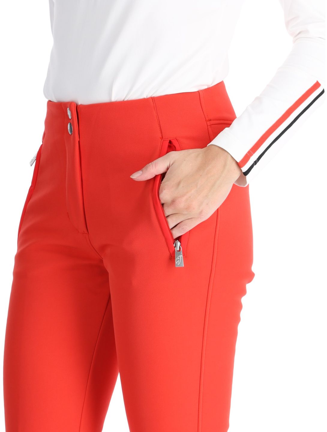 Toni Sailer, Pina softshell ski pants women Pink Red red 