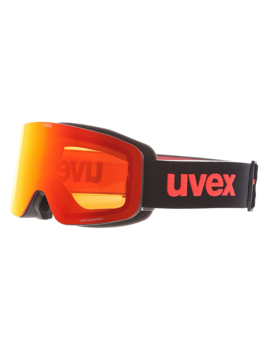 Uvex, Pwdr FM goggles kids Black Matt / Mirror Red black, red 