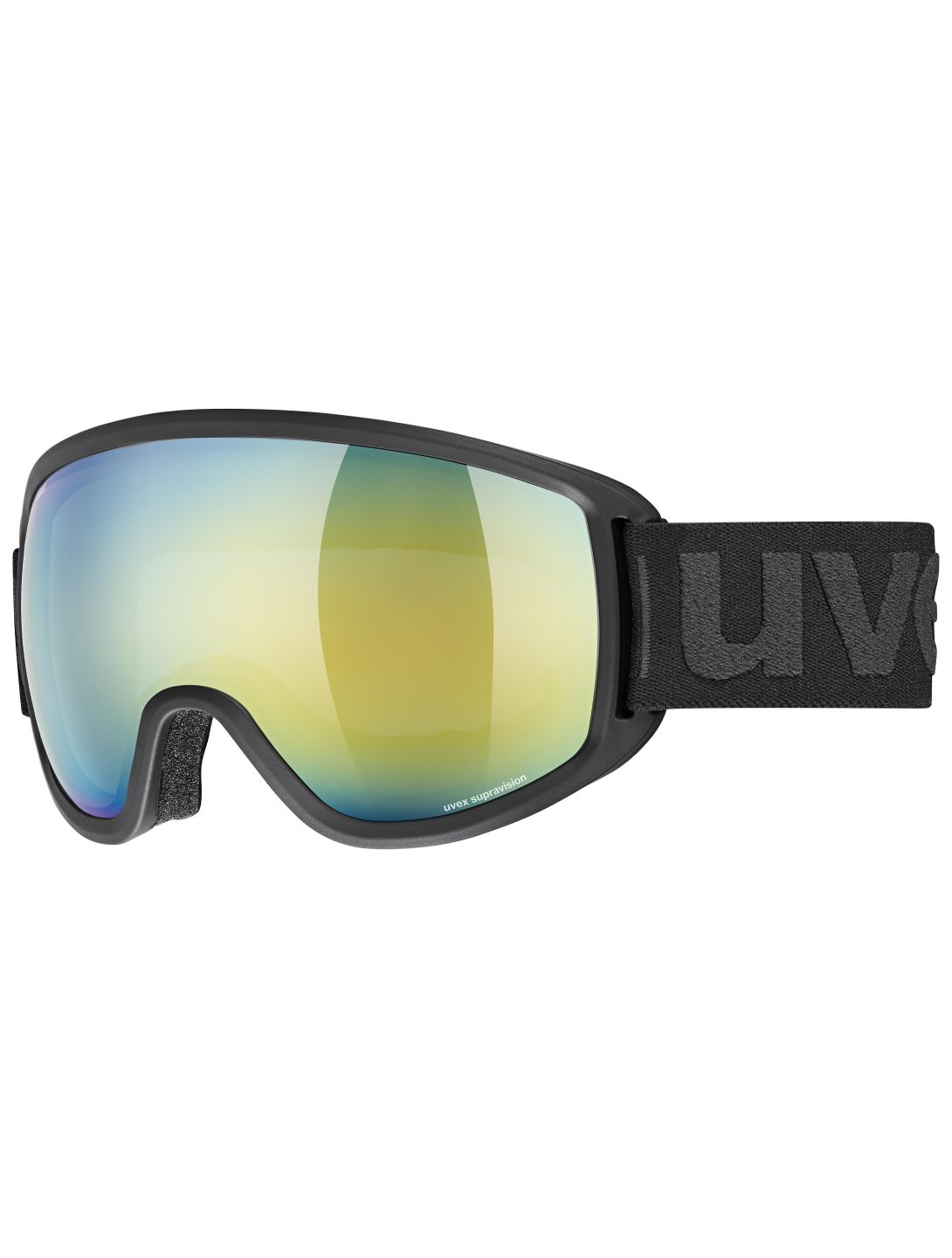 Uvex, Topic Fm goggles OTG unisex Black Matt / Mirror Orange black, orange 