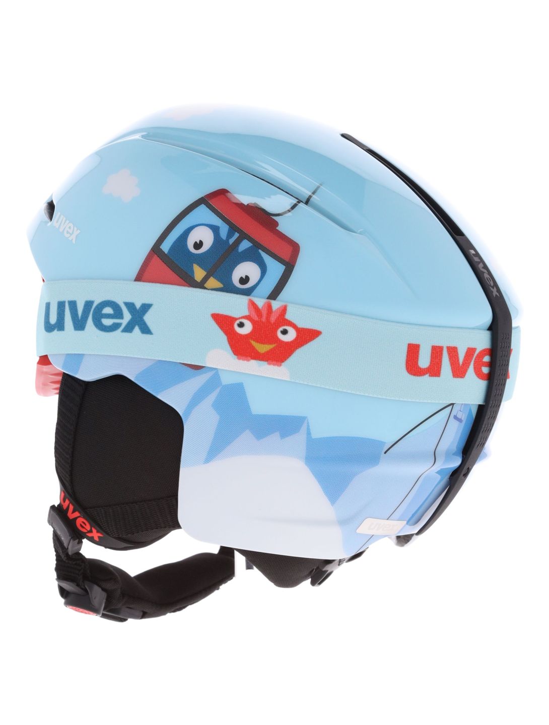 Uvex, Viti Set + Speedy Pro ski helmet kids Light Blue Birdy blue 