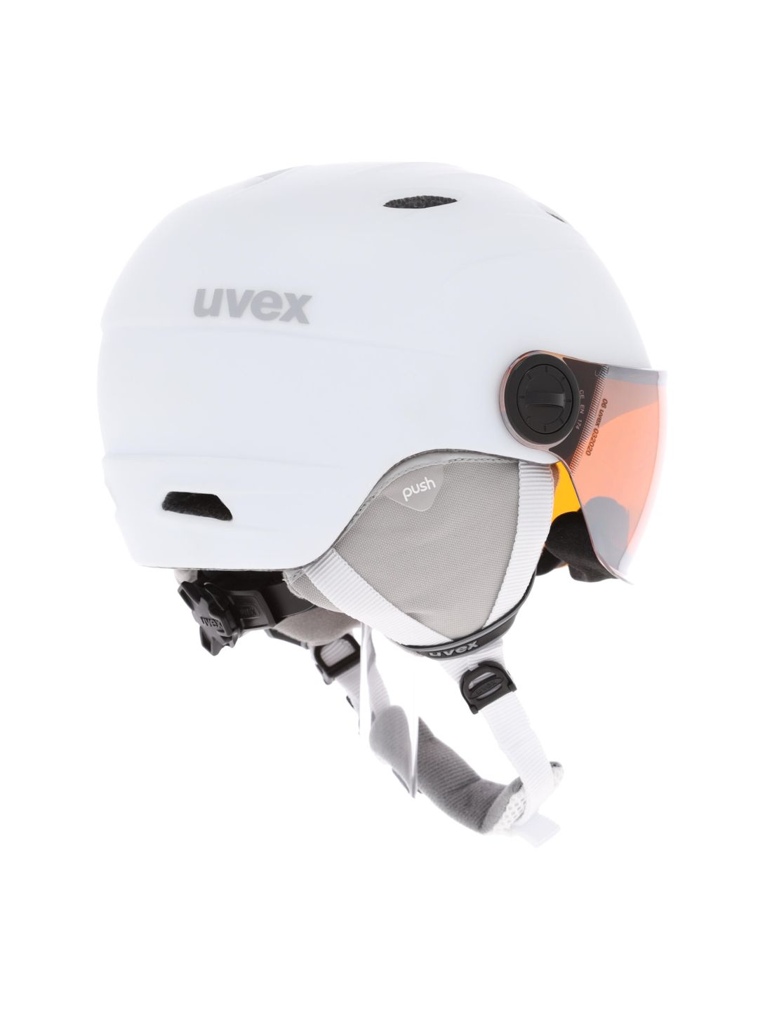 Uvex, Junior Visor Pro ski helmet with visor kids mat white 