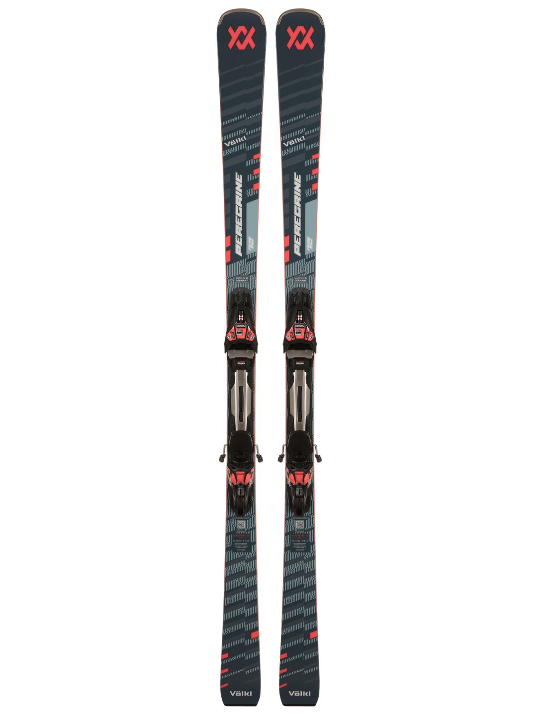 Völkl, Peregrine 72 + Rmotion 12 GW skis unisex Blue Red blue, red 