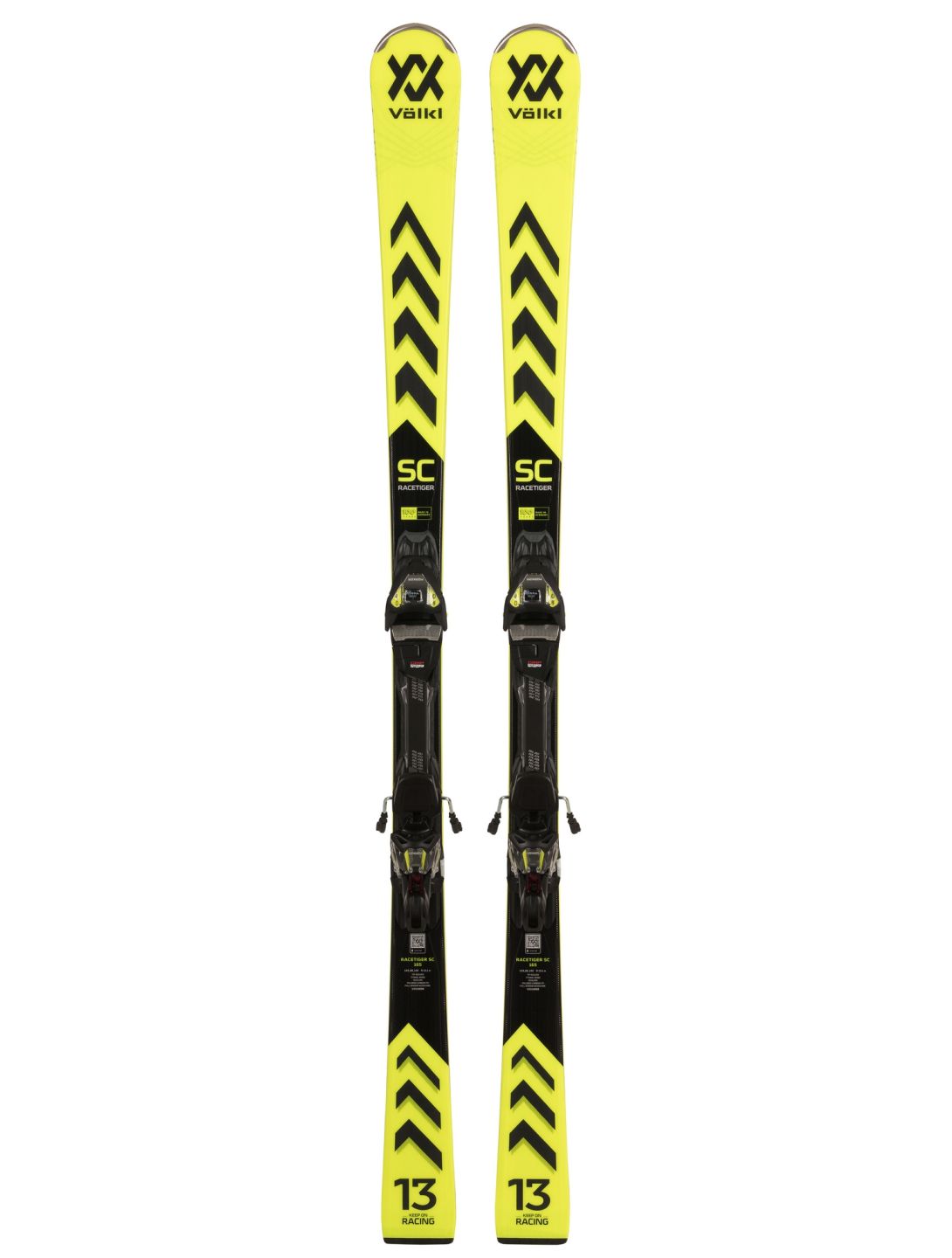 Völkl, Racetiger SC + Vmotion 3 12 GW skis unisex Yellow yellow 