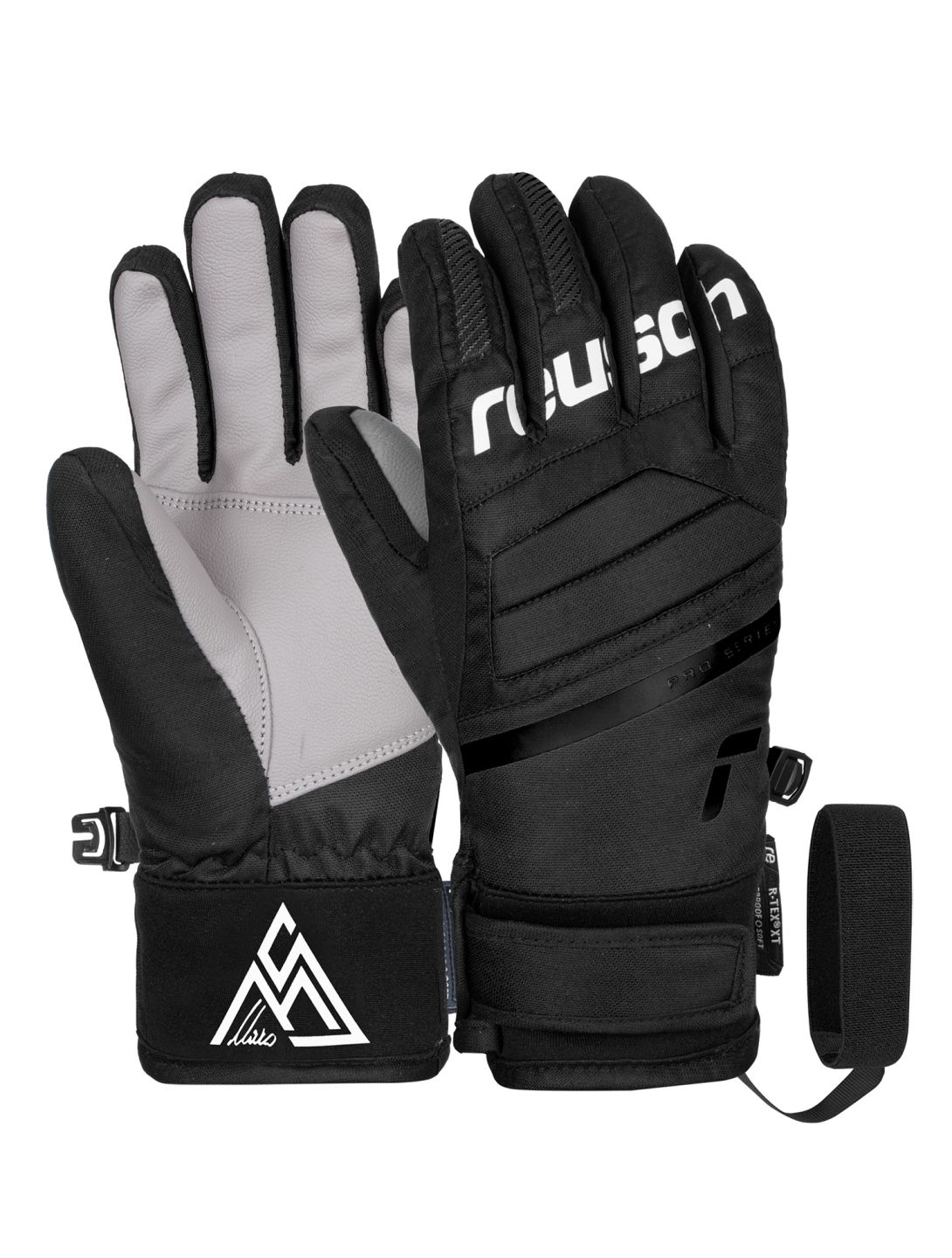 Reusch, Warrior R-TEX® XT ski gloves kids Marco Schwarz black, grey 