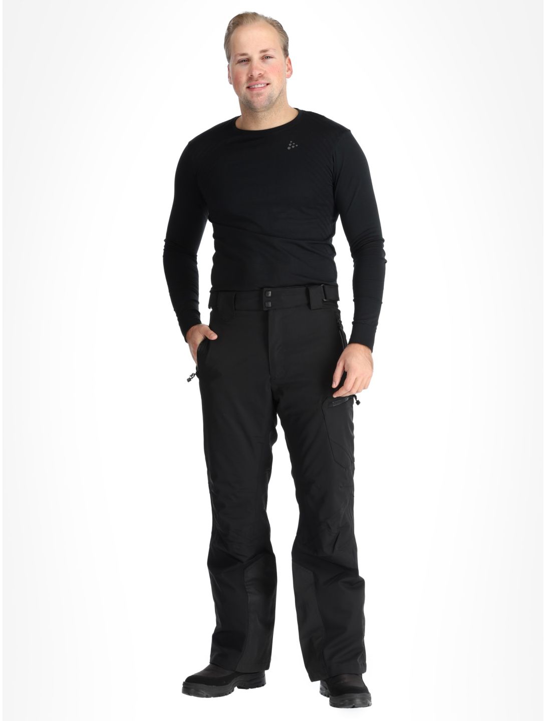 Watts, GOSTT ski pants men Full Black black 