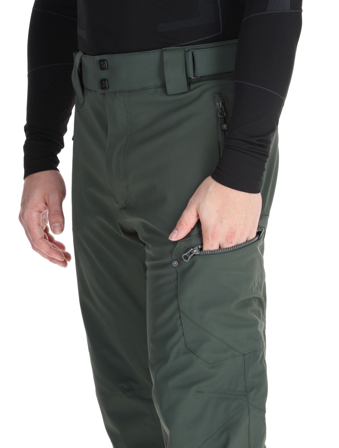 Watts, GOSTT ski pants men Full Forest Green green 