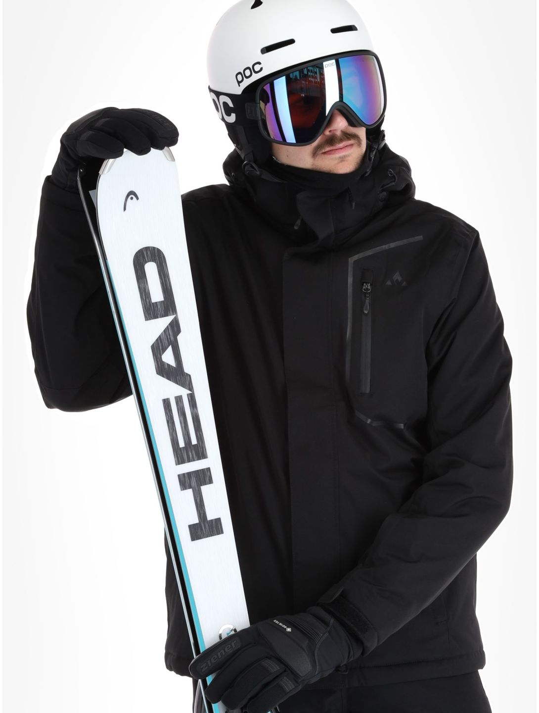 Whistler, Carbon ski jacket men Black black 