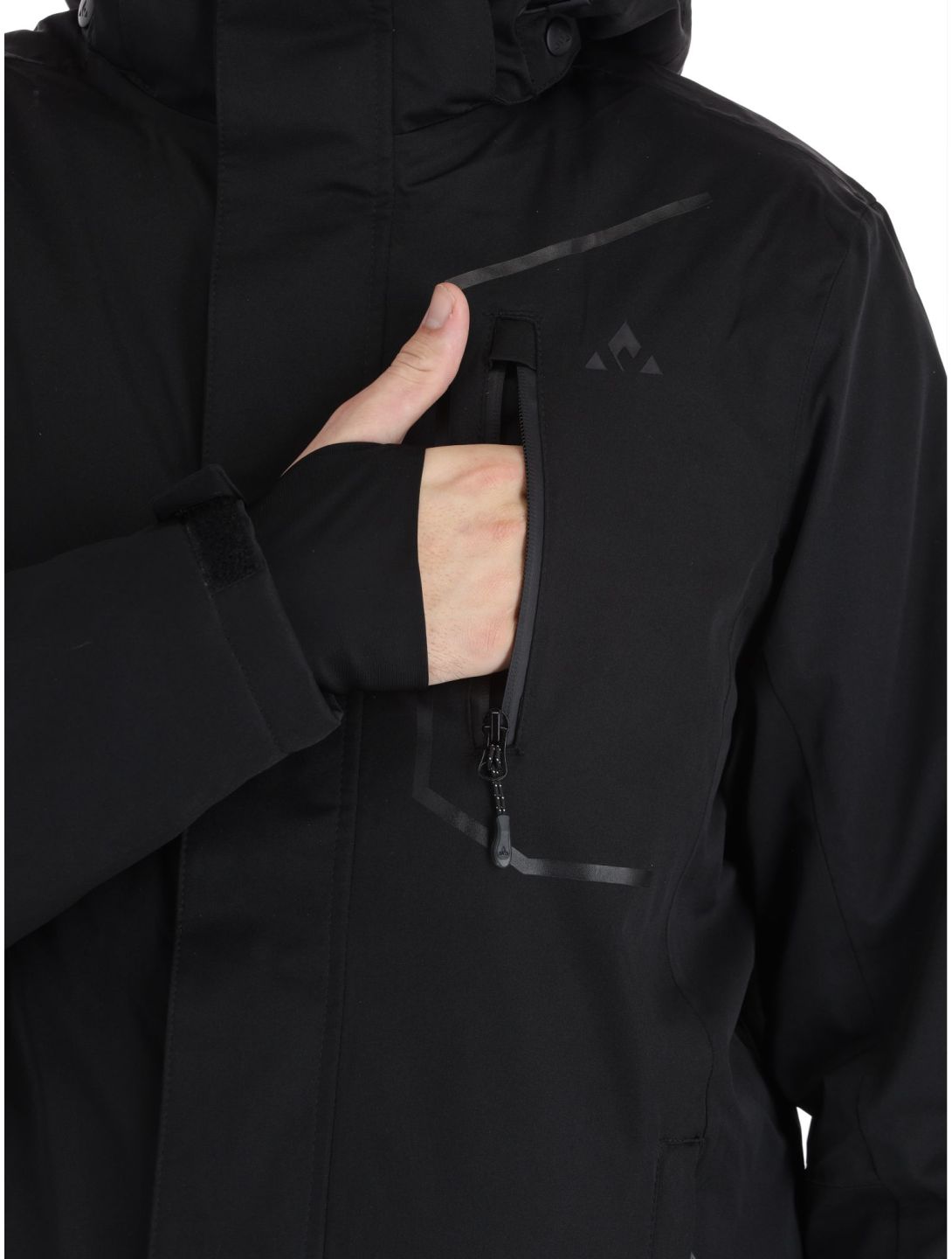 Whistler, Carbon ski jacket men Black black 