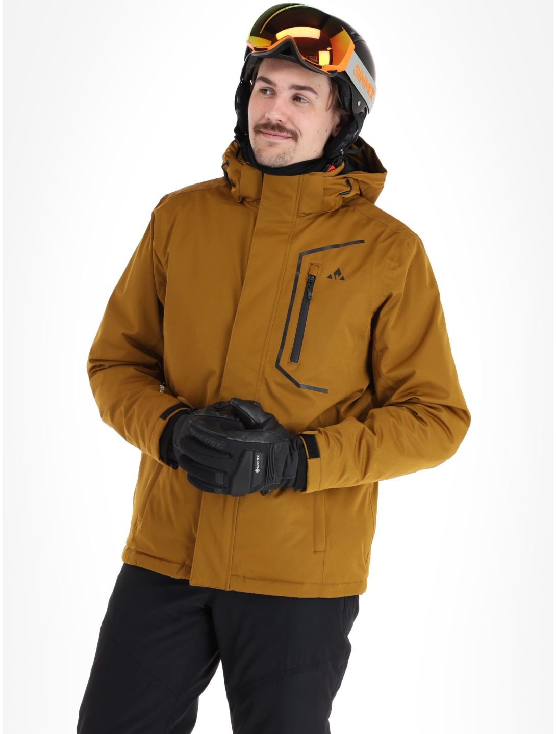 Whistler, Carbon ski jacket men Tapenade brown 