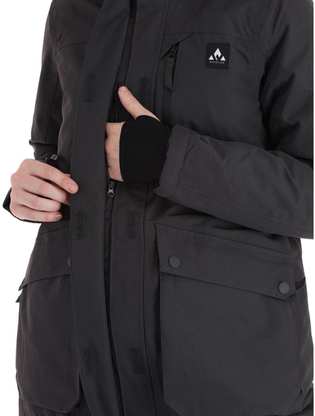 Whistler, Cargo ski jacket women Phantom grey 