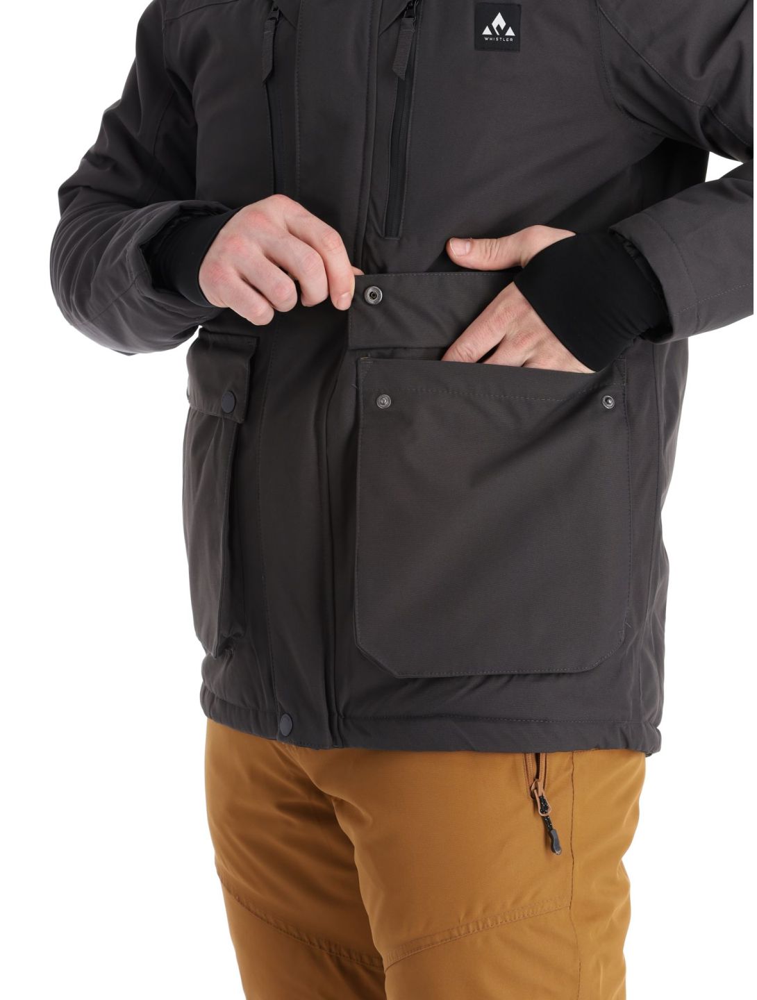 Whistler, Cargo ski jacket men Phantom grey 