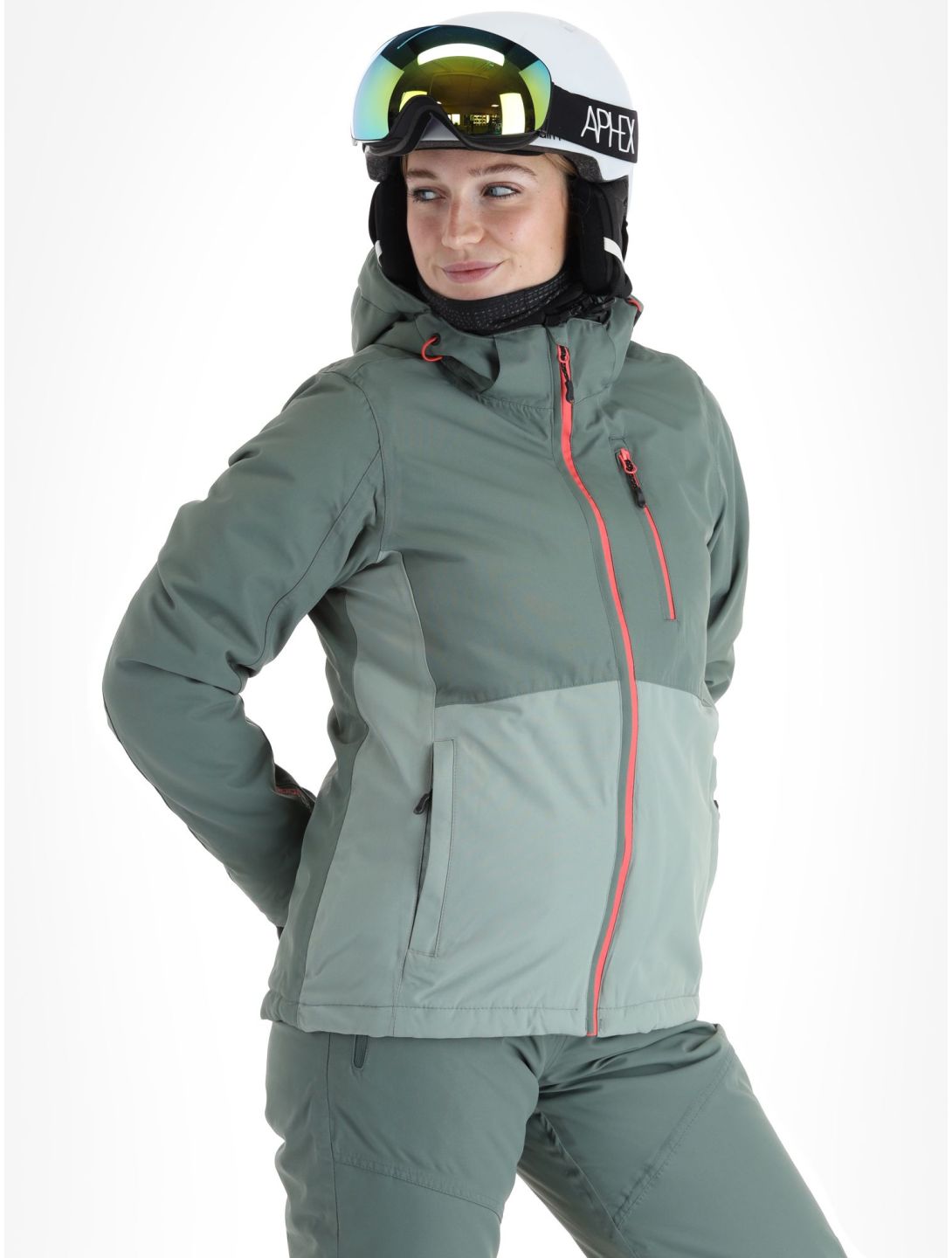 Whistler, Drizzle ski jacket women Lily Pad green 