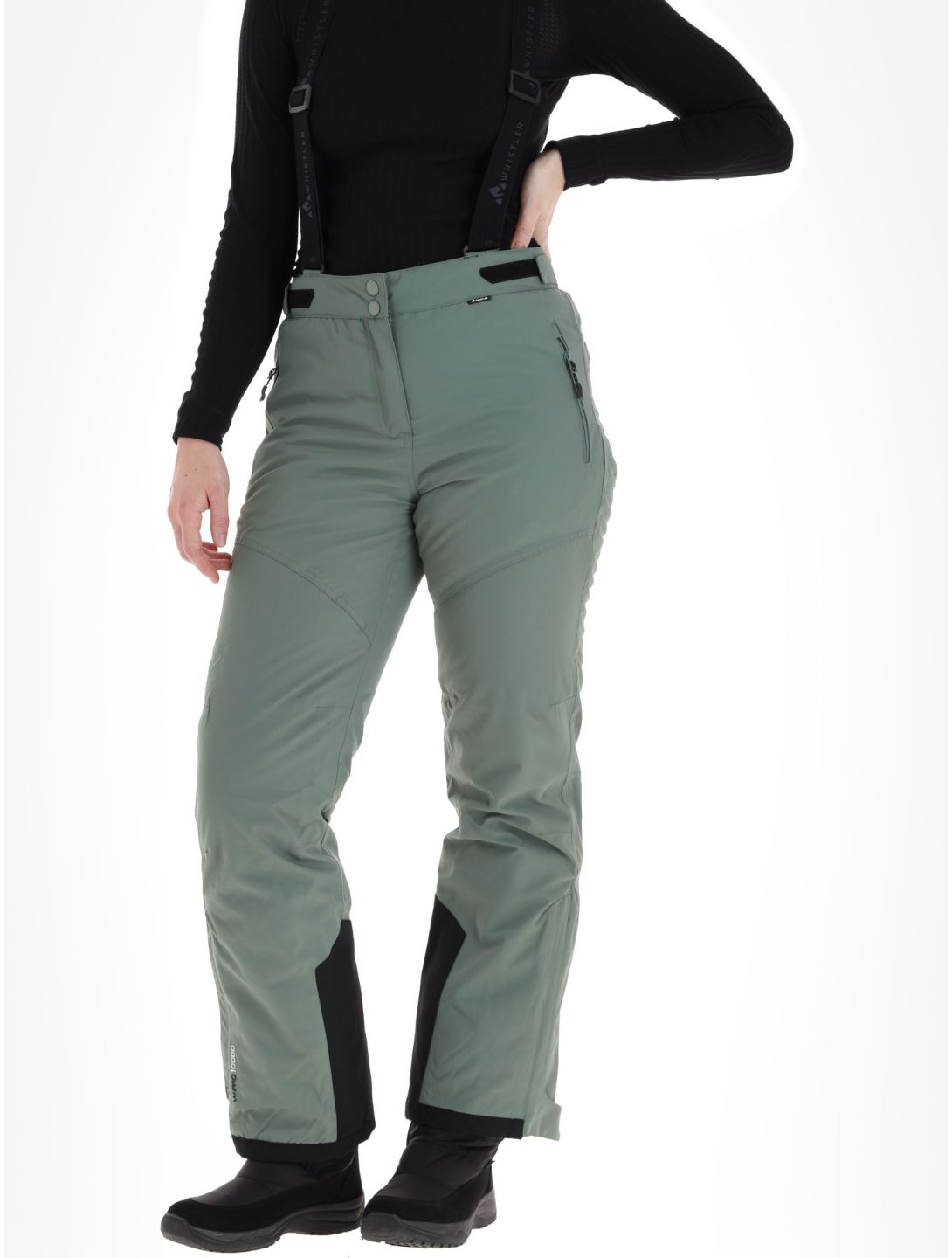 Whistler, Drizzle ski pants women Laurel Wreath green 