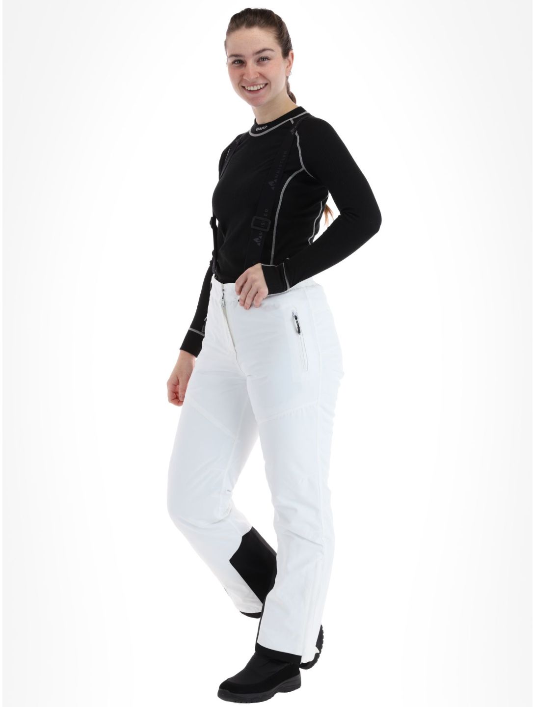 Whistler, Drizzle ski pants women White white 